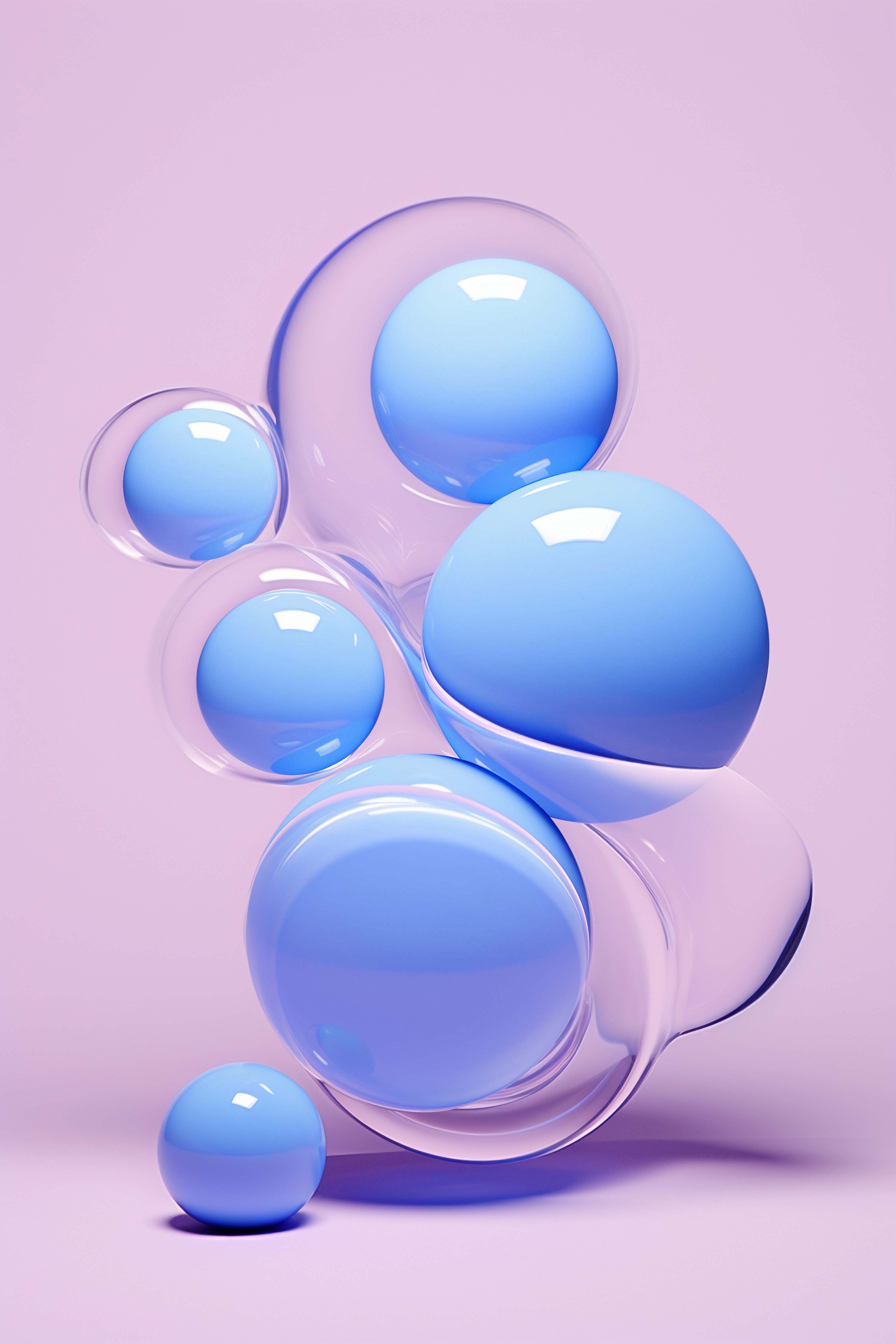 Abstract glass spheres representing AI capabilities